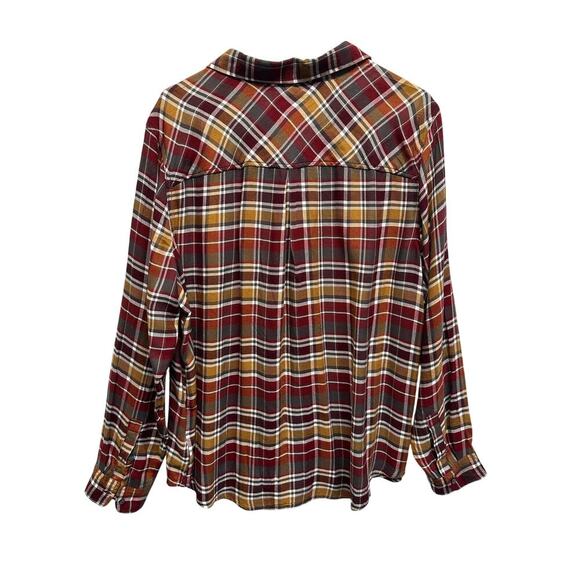 Lucky Brand XL Ultra Soft Women Plaid Button Up Flannel Viscose 2023 - Picture 7 of 9